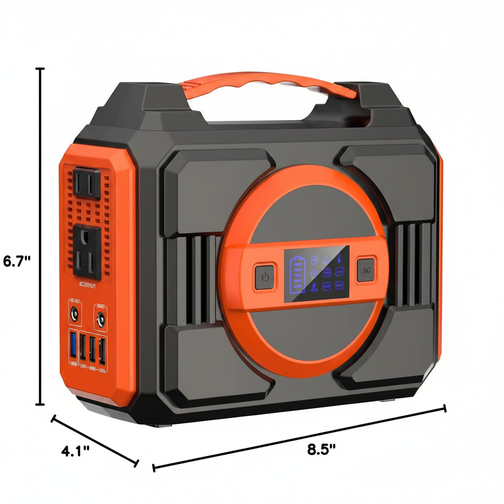 300W Portable Power Station, 220Wh Backup Battery Pack for Outdoor Use