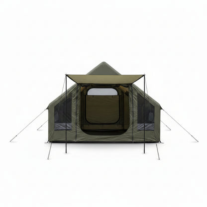 Inflatable Tent for Camping, Quick Setup Blow up Tents with Pump, Waterproof Oxford 4 Season Air Tent with Skylight, Large Glamping Tent for 2/4/6/8/12 Person